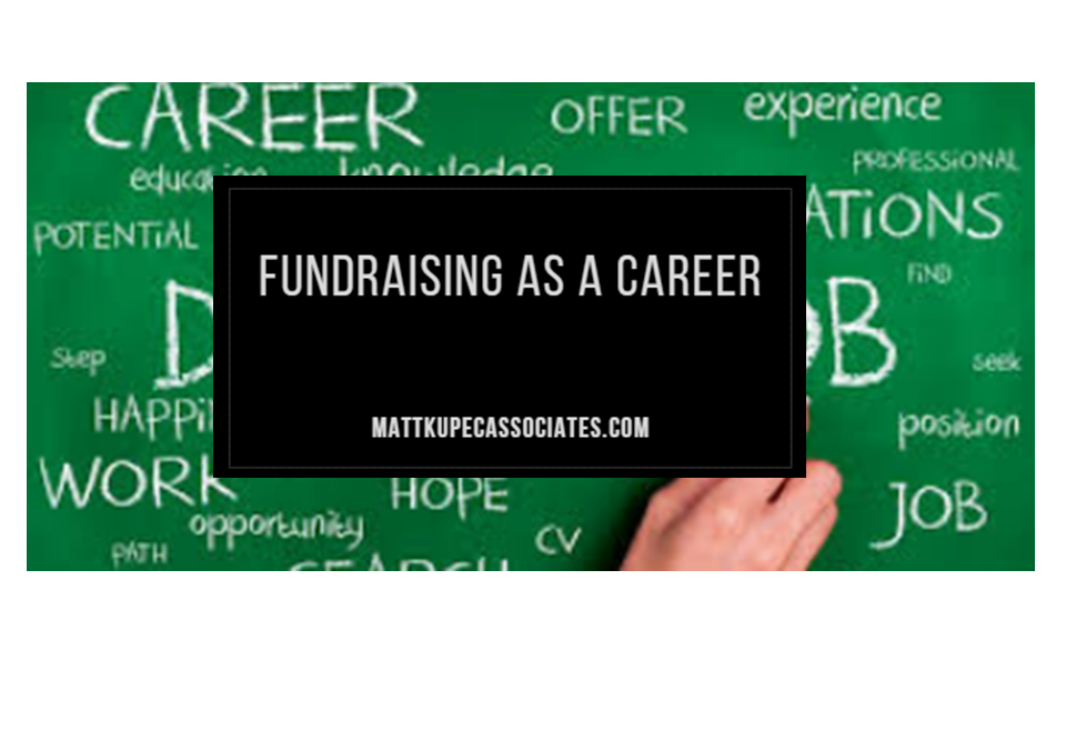 Fundraising As Career