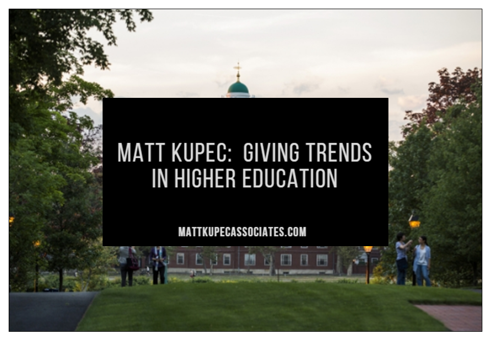 Giving Trends In Higher Ed