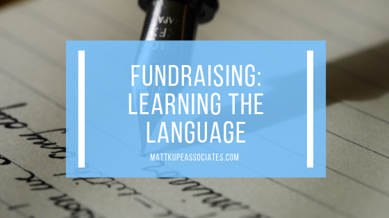 Fundraising Learning The Language